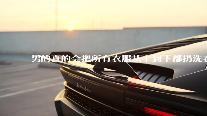 男的真的会把所有衣服从上到下都扔洗衣机吗？