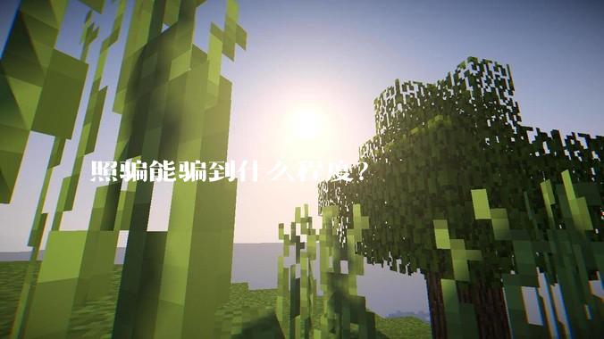 照骗能骗到什么程度？