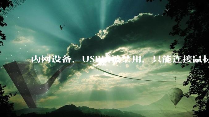 内网设备，USB口被禁用，只能连接鼠标和键盘，有什么办法可以实现数据拷入？