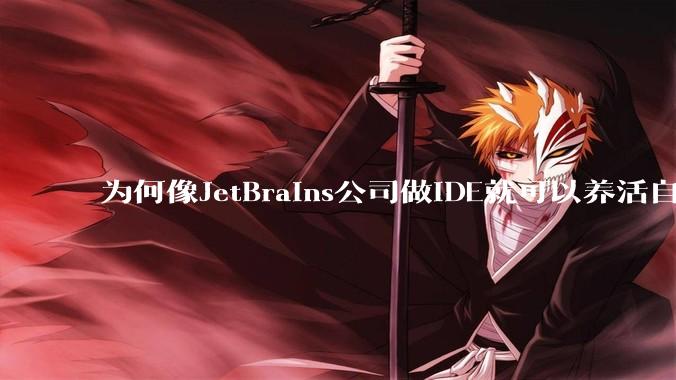 为何像JetBrains公司做IDE就可以养活自己，而国内做大型对公软件都很难养活公司？