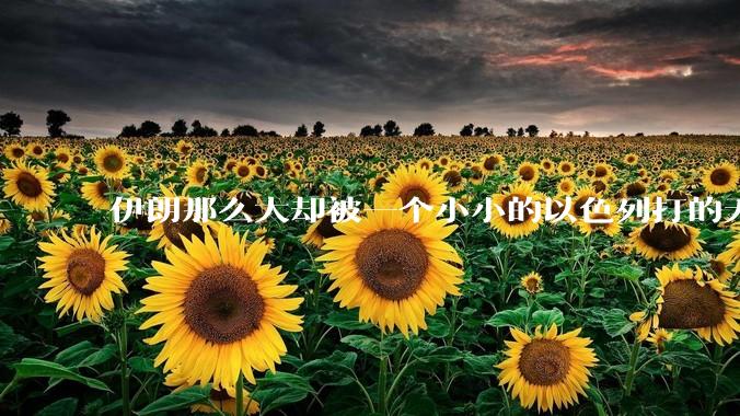 伊朗那么大却被一个小小的以色列打的无法还手？很多高层领导都被干掉了为什么？