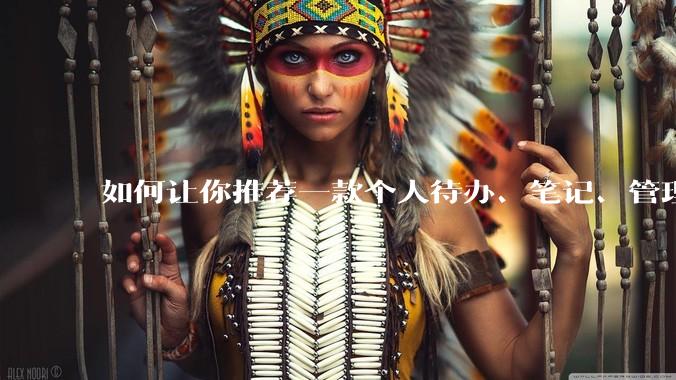 如何让你推荐一款个人待办、笔记、管理软件，你会推荐哪一个呢？