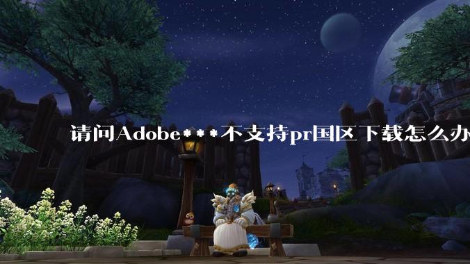 请问Adobe***不支持pr国区下载怎么办？