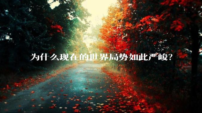 为什么现在的世界局势如此严峻？