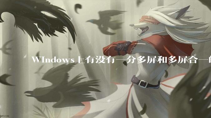 Windows上有没有一分多屏和多屏合一的软件？