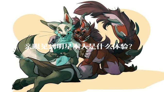 亲眼见到明星本人是什么体验？