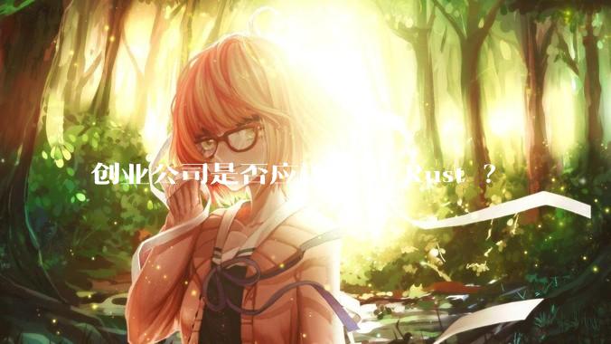 创业公司是否应该使用 Rust ？