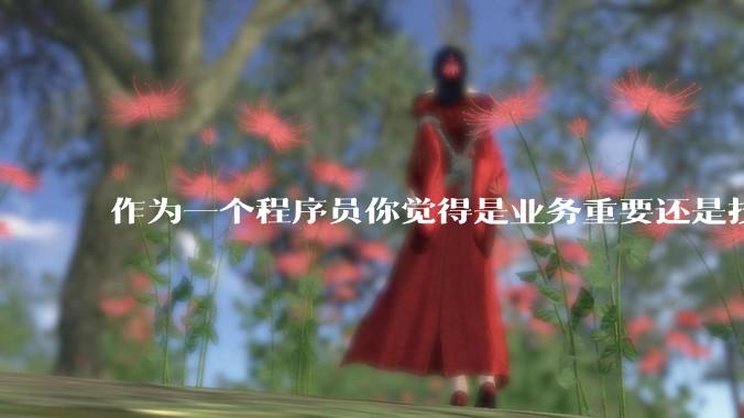 作为一个程序员你觉得是业务重要还是技术重要？
