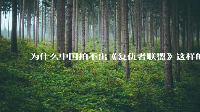 为什么中国拍不出《复仇者联盟》这样的电影，比如大乘期修士对抗魔界入侵地球？