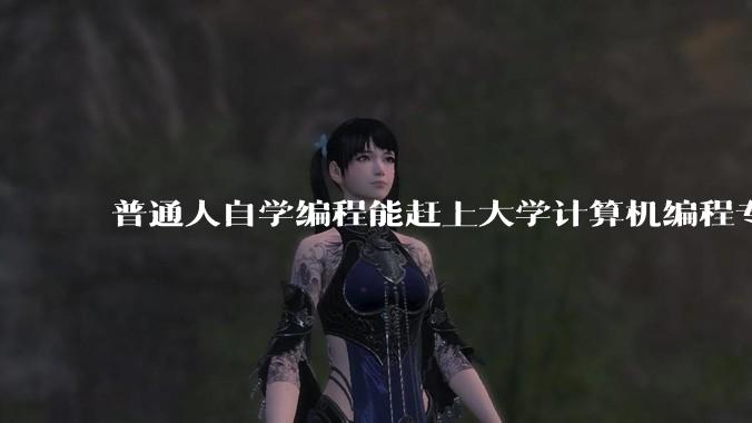 普通人自学编程能赶上大学计算机编程专业的水平吗？