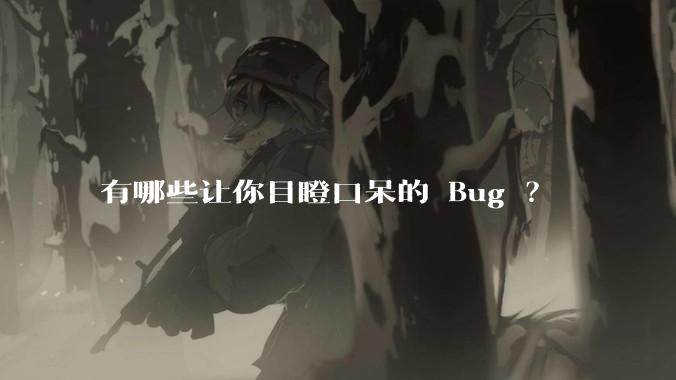 有哪些让你目瞪口呆的 Bug ？
